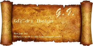 Gödri Ibolya névjegykártya